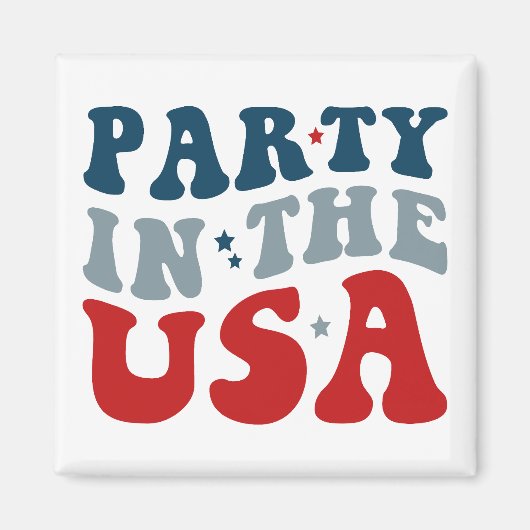 アメリカでパーティー, 7月4日 マグネット (正面)