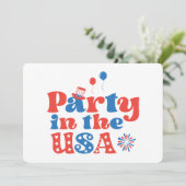 アメリカでパーティ 招待状 (スタンド正面)