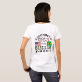 アメリカでブラジル製部品を使用して組み立てました Tシャツ (裏面フル)