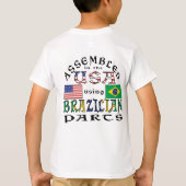 アメリカでブラジル製部品を使用して組み立てました Tシャツ (裏面)