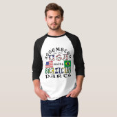 アメリカでブラジル製部品を使用して組み立てました Tシャツ (正面フル)