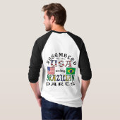 アメリカでブラジル製部品を使用して組み立てました Tシャツ (裏面フル)
