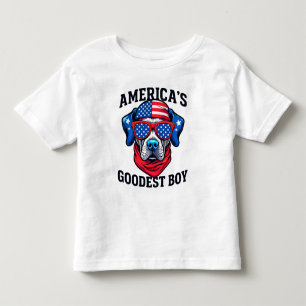 アメリカで一番おいしい男の子犬 トドラーTシャツ
