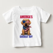 アメリカで一番かわいいラブラドール ベビーTシャツ (正面)