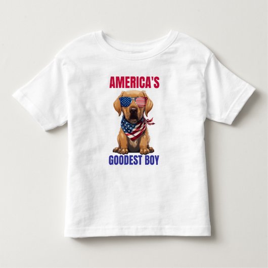 アメリカで一番素敵なラブラドール トドラーTシャツ (正面)