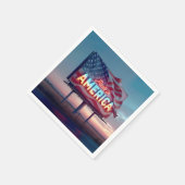 アメリカで作られたネオン看板 スタンダードカクテルナプキン (角)