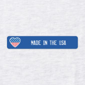 アメリカで作られた愛国的カスタムなアイロン ラベル (デザイン1)