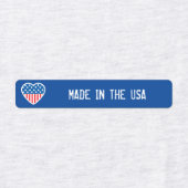 アメリカで作られた愛国的カスタムなアイロン ラベル (デザイン2)