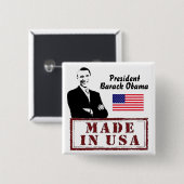 アメリカで作られる 缶バッジ (正面&裏面)
