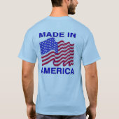 アメリカで作られる Tシャツ (裏面)