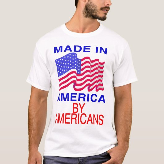 アメリカで作られる Tシャツ (正面)