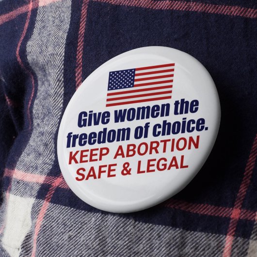 アメリカで保のPro Choice Aboration SafeとLegal 缶バッジ