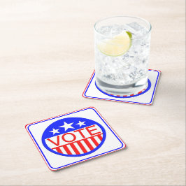 アメリカで投票 スクエアペーパーコースター