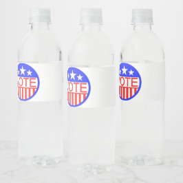 アメリカで投票 ペットボトルラベル