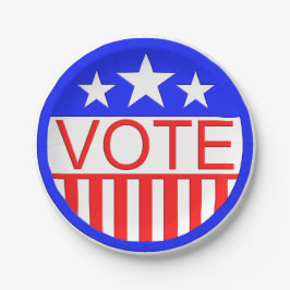 アメリカで投票 ペーパープレート