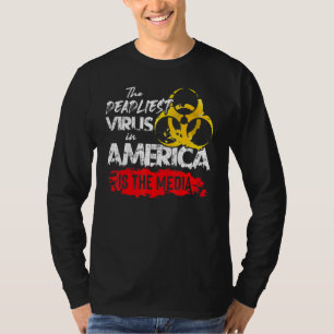 アメリカで最も死に物狂いのウイルスはメディアアンチ Tシャツ