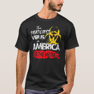 アメリカで最も死に物狂いのウイルスはメディアアンチ Tシャツ