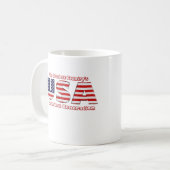 アメリカで最も素晴らしい生成 コーヒーマグカップ (正面左)