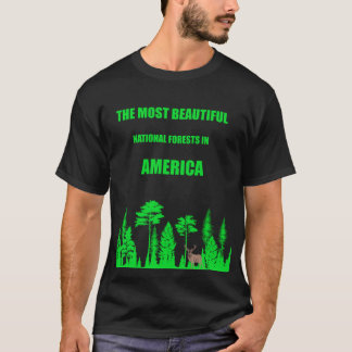 アメリカで最も美しい天然林 Tシャツ