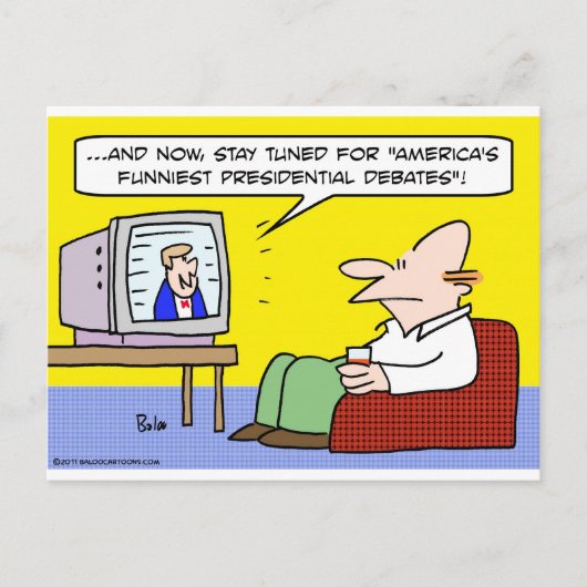 アメリカで最も面白い大統領選討論会 ポストカード (正面)