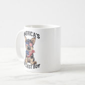 アメリカで最高のシェパード コーヒーマグカップ (正面左)
