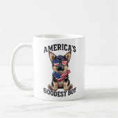 アメリカで最高のシェパード コーヒーマグカップ (左)