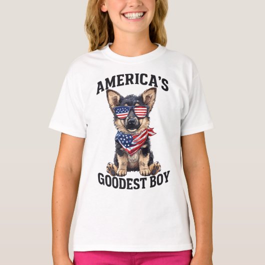 アメリカで最高のシェパード Tシャツ (正面)