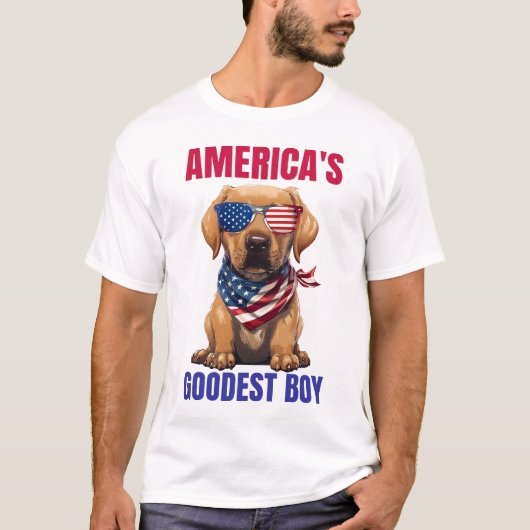 アメリカで最高のラブラドール Tシャツ (正面)