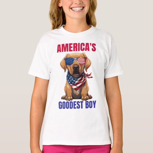 アメリカで最高のラブラドール Tシャツ (正面)