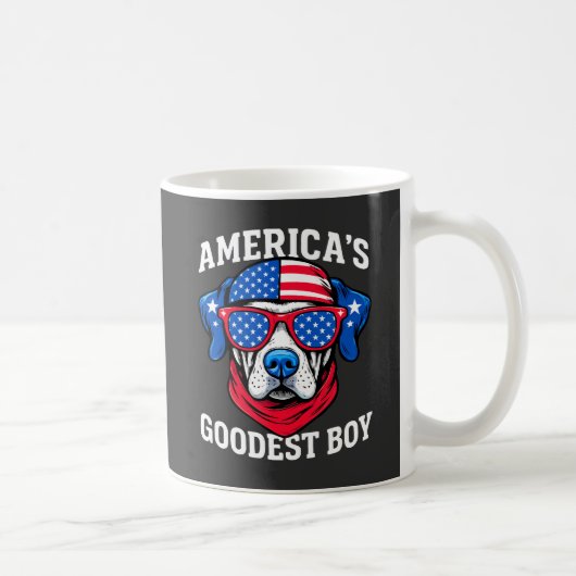 アメリカで最高の男の子犬 コーヒーマグカップ (右)