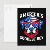 アメリカで最高の男の子犬 ポストカード (正面/裏面)