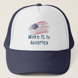 アメリカで様式化された旗を作る キャップ