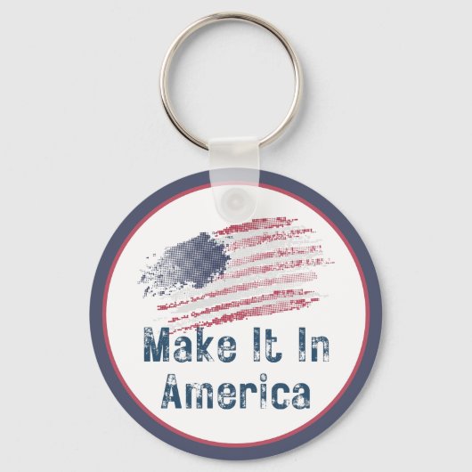 アメリカで様式化する キーホルダー (正面)