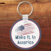 アメリカで様式化する キーホルダー (正面)