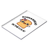 アメリカで生まれ育ったパン 面白い食べ物パンプン ノートブック (左側)