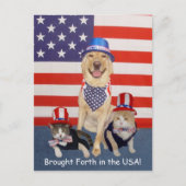 アメリカで生まれ育った！ ポストカード (正面)