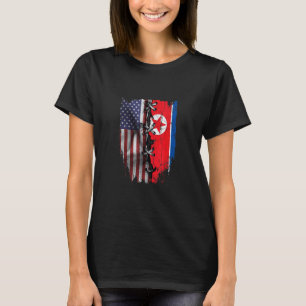 アメリカで育った北朝鮮ルーツ USA 北朝鮮 Tシャツ