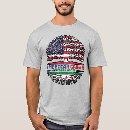 アメリカで育まれたシリアのルーツ Tシャツ (正面)
