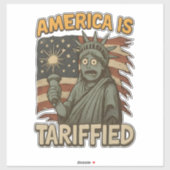 アメリカで関税化 – おもしろ愛国ユーモア シール (シート)