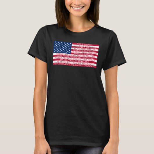 アメリカで Tシャツ (正面)