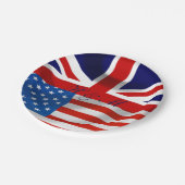 アメリカとイギリスの旗王室の結婚は ペーパープレート (アングル)