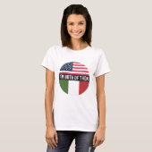 アメリカとイタリアの国旗の僕もその中の一人 Tシャツ (正面フル)