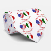 アメリカとイタリアの国籍 ヘリテージ ネクタイ (ロール)
