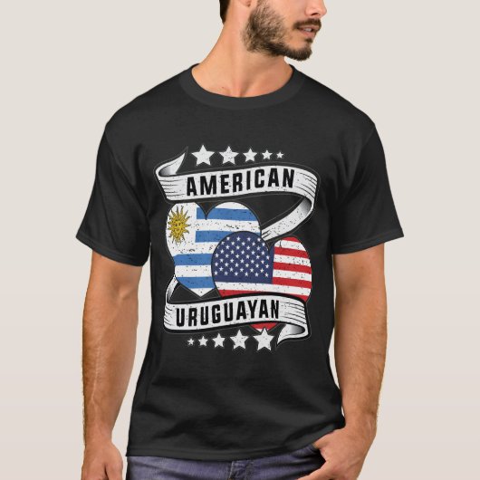 アメリカとウルグアイのシャツ Tシャツ (正面)