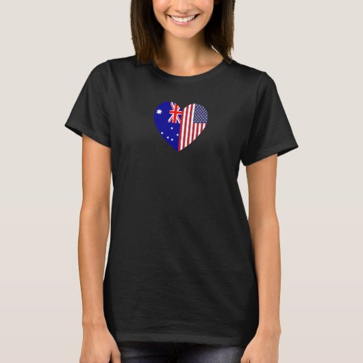 アメリカとオーストラリアの永遠の友情 Tシャツ (正面)