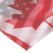 アメリカとカナダの国旗 テーブルクロス (アングル)
