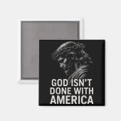 アメリカとキリスト教の信仰 Hugvyn God Isn’t Done With America マグネット (正面/裏面)