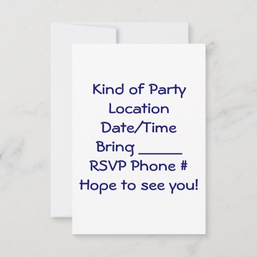 アメリカとサマーが到着した招待状 招待状 (裏面)