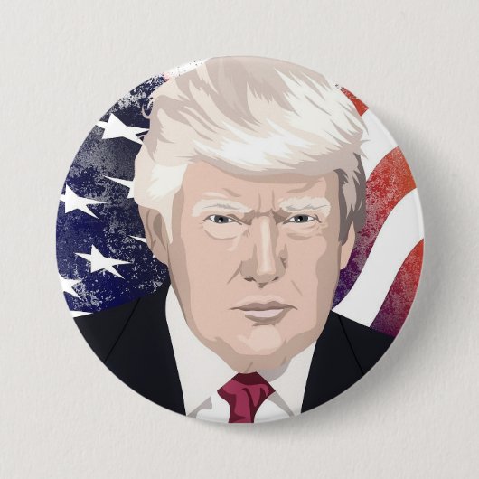 アメリカとトランプ大統領を祝おう #30 缶バッジ (正面)