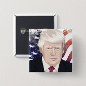アメリカとトランプ大統領を祝おう #31 缶バッジ (正面&裏面)